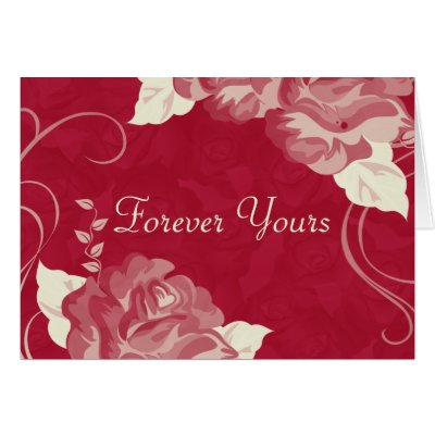 Love In Bloom Forever Yours Romance Card by mariannegilliand