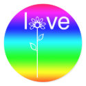 Love in Bloom Rainbow stickers by PCImpressions Love in Bloom Rainbow stickers