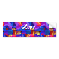 Love in color_Bumper Sticker bumper stickers