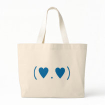 Love in Dark Blue Tote Bag