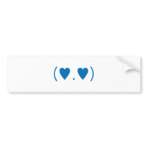 Love in Dark Blue Bumper Stickers