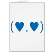 Love in Dark Blue Greeting Cards