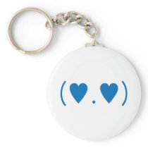 Love in Dark Blue Keychain