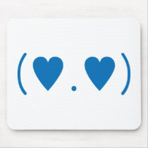 Love in Dark Blue Mouse Pads