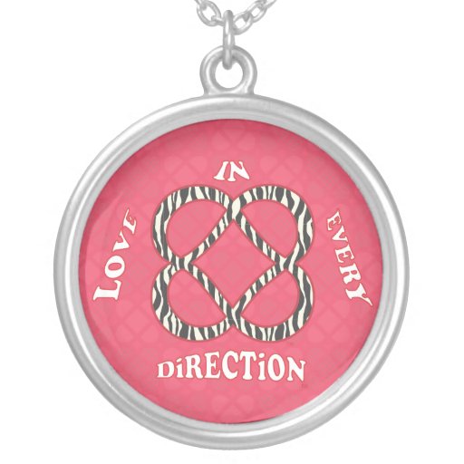 Love in Every Direction Tiled Power Symbol.ai Personalized Necklace