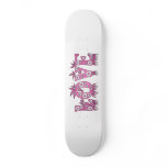 Love ( in flowers font ) custom skate board