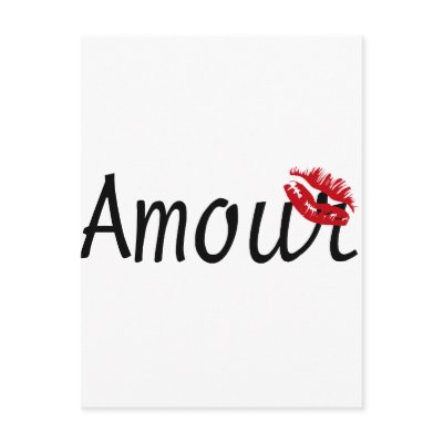 love in french postcards from zazzle love in french 400x400