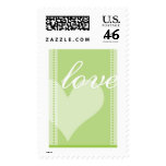 Love in Green Theme Postage