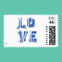 Love in Grungy Urban Blue stamps