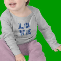 Love in Grungy Urban Blue t-shirts by greenbaby Love in Grungy Urban Blue t-shirts