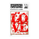 LOVE in Hearts Postage