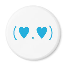 Love in Light Blue Refrigerator Magnets