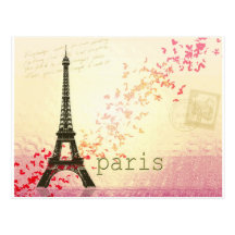 Love in Paris Postcards