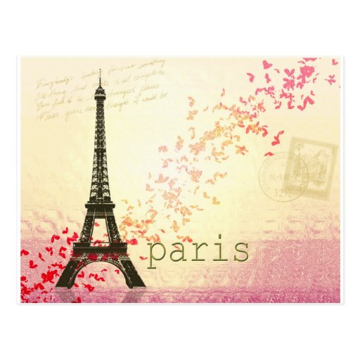 Love in Paris Postcards