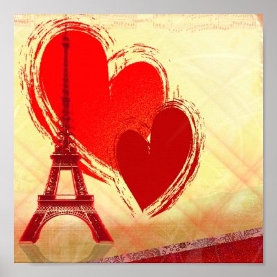 Love in Paris posters