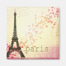 Love in Paris Refrigerator Magnet