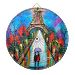 Love in Paris romantic giftart valentine special Dart Board