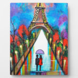 Love in Paris romantic giftart valentine special Plaque