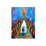 Love in Paris romantic giftart valentine special Postcard