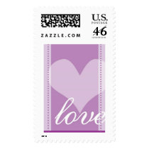 Love in Purple Theme Postage Stamp