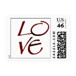 Love in red and black ... stamps