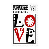 Love In Red&black Stamp