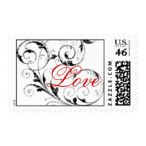 Love in Scroll Postage postage