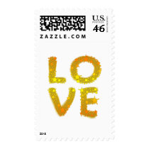 Love in Sparkly Gold postage by greenbaby Love in Sparkly Gold postage