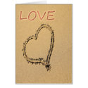 Love in the sand cards