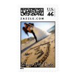 Love in the sand Save The Date Postage