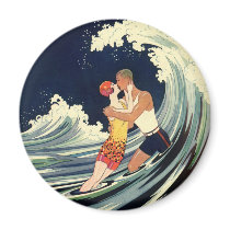 Love in the Surf magnets by YesterdayCafe Love in the Surf magnets