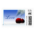 Love In Winter Postage Stamp