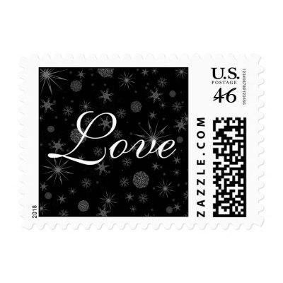 Love In Winter Postage Stamp by TDSwhite