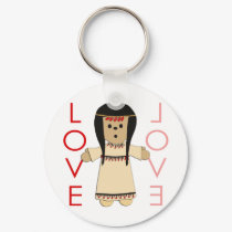 Love Indian Doll keychains