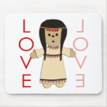 Love Indian Doll Mouse Mat