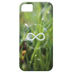 Love Infinity dew drop grass iPhone 5 Cases