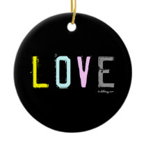 LOVE Inspiration Ornament (Black) ornaments