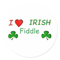 Love Irish Fiddle stickers