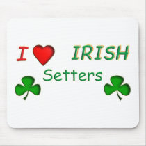 Love Irish Setter mousepads