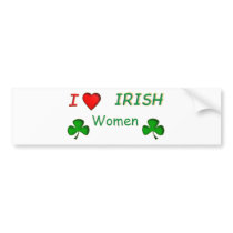 Love Irish Women bumper stickers