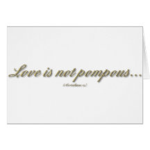 "Love is...." ( 1 Corinthians 13 ) Card