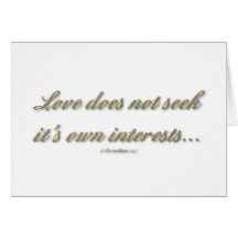 "Love is...." ( 1 Corinthians 13 ) Card