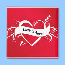 LOVE IS 4 EVER magnets