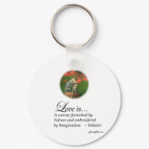Love is a Canvas keychains