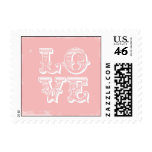LOVE IS A CIRCUS POSTAGE PINK