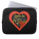 Love Is A Devil Laptop Sleeves