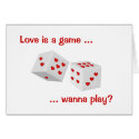 Love is a Game Valentine's Day Card
