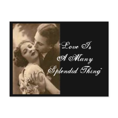 'Love Is A Many Splendid Thing' Postcard