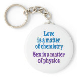Love is a matter of chemistry keychains