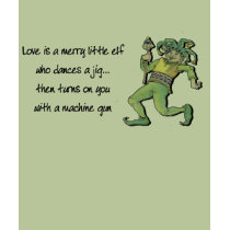 Love Is A Merry Elf t-shirts by CrazyClara Love Is A Merry Elf t-shirts